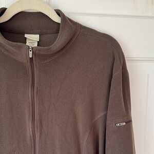 L.L. Bean Women's Brown Zip-Up Lightweight Fleece